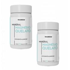 2x Magnésio Quelato Puro Suplemento 60 Cápsulas- Natunéctar