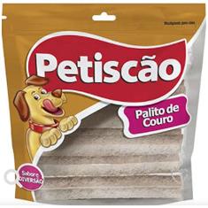 Petisco Para Cachorro, Petiscão, Palito de Couro, 8 mm, 500 g