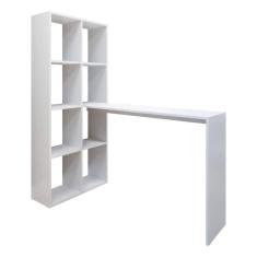 Escrivaninha Com Estante Lateral Fg2561 Branco