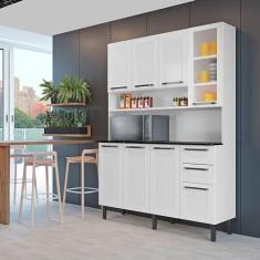 Armário de Cozinha Compacta Itatiaia 8 Portas 2 Gavetas Branco