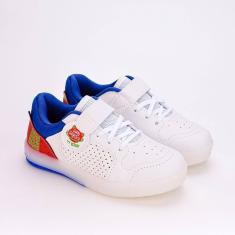 Tênis Infantil Led e Luz Kidy Hype Gato Galactico Azul