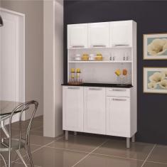 Cozinha Compacta Itatiaia Rose com 6 Portas e 1 Gaveta - 105cm de Largura