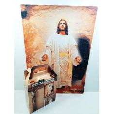 Quebra-cabeça Jesus ressureição 300 peças em MDF - Reidopendrive