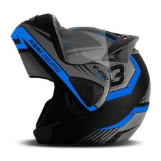 Capacete Escamoteável Pro Tork V-pro Jet 3, 60, AZUL