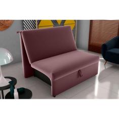 Sofá Cama Malu Veludo Rose E431 - Matrix - LM DECOR