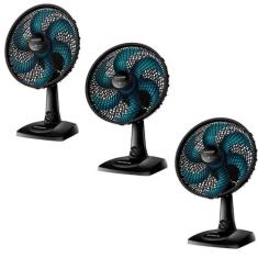 Kit3 Ventilador Mondial 30Cm 6Pas Silencio Turbo 220V, 220V