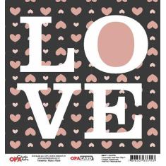 Papel Scrapbook OPACARD Amor 2 15x15 2746 OPA