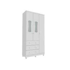 Guarda Roupa Infantil Luna Moveis Peroba 03 portas MDF