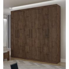 Guarda Roupa Solteiro 6 Portas 3 Gavetas Ubatuba-canion Star Móveis