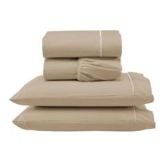 Jogo De Cama Kit Lençol Casal Padrão 4Pçs Hotel Cama Box - SEVEN ENXOV