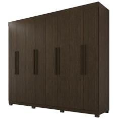 Guarda-roupa De Casal 100% Mdf 8 Portas 4 Gavetas Itália