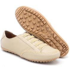 Tênis feminino Sapatênis Bella Dama em Couro Eco Elástico-Feminino