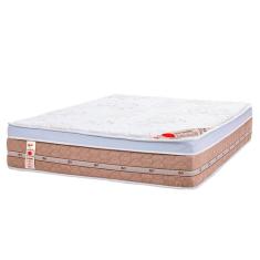 Colchão Molas Bonnel Niponpedic One Face Tecnopedic King Massageador Bege 193x203x32cm Colchões Castor