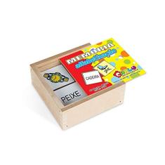 Brinquedo Educativo Memória Alfabetizacao MDF 40 Peças - CARLU
