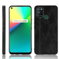 Capa adequada para Oppo Realme 7i, capa de celular estilo couro, proteção robusta 360° protege seu telefone capa de cor retrô para Oppo Realme 7i