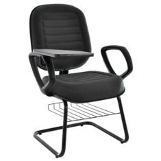 Cadeira Universitária com prancheta Linha Blenda Preto