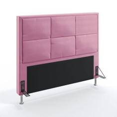 Cabeceira Estofada Decorativa Para Cama Box Maia 140 Para Cama de Casa