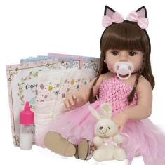 Boneca Reborn Realista Linda Bailarina 100% Vinil + Itens - Cegonha Re