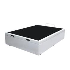 Base Box Bau Solteirão Premium Santo Box Sintético 47x128x188, Branco