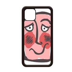 Capa Shy Abstract Face Sketch Happy para iPhone 11 Pro Max para Apple Mobile Case