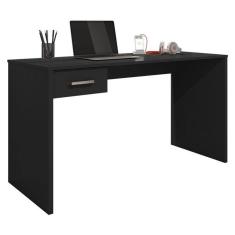 Mesa para Computador Gávea com Gaveta Preto Trama - Móveis Leão
