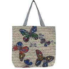 Sacola de lona moderna, reutilizável, sacola de compras de grande capacidade, bolsa de ombro portátil, bolsa casual para mulheres, Multicor, One Size