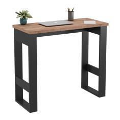 Mesa Para Computador Estilo Industrial 90cm Chess F04 Preto/s