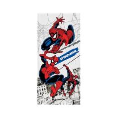 Toalha Felpuda de Banho Estampada Spider Man 60 cm x 1,20 m Com 1 peça