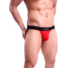 Cueca Jockstrap John Skull, Vermelho, GG