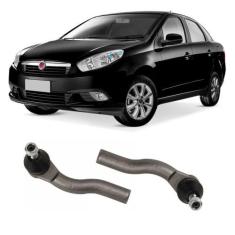 Terminal de Direção Fiat Grand Siena Dianteiro 2012 Até 2018 Flex Auto