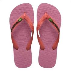 Chinelo Havaianas Brasil Logo Bandeira Original Mix Verão-Unissex