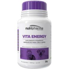 Suplemento Vitamínico Aminoácido Vita Energy 1000 mg para Cães e Gatos - 60 Comprimidos