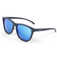 Óculos de Sol HUPI Paso Armação Azul Marinho Fosco Lente Azul Espelhad