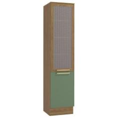 Paneleiro Kappesberg Botanic 50cm com Tela, 2 Portas - M626, Nogueira/