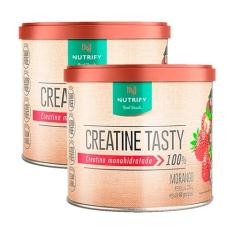 Kit 2X: Creatine Tasty Creatina Monohidratada Morango Nutrify 210g