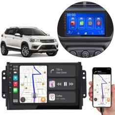 Kit Multimidia Carplay 9 Pol Tiggo 2019 a 2022 MP5 Comando de Voz via 