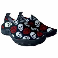 Tenis Masculino Feminino Sapatilha Pesca Caveira Praia Água Jetski Cai