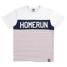 Camiseta Infantil Homerun Branca - Marlan