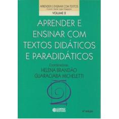 Livro - Aprender E Ensinar Com Textos Didáticos E Paradidáticos