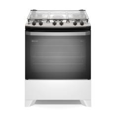 Fogão Electrolux 5 bocas Efficient FE5IB Mesa Inox PerfectCook VaporBake Bivolt Branco