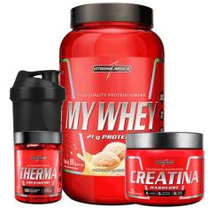 Combo My Whey Protein Therma Pro Creatina Hardcore Shaker - Integralmé