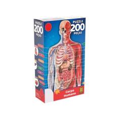Quebra-cabeça 200 Peças Corpo Humano Grow