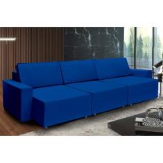Sofá Dallas 3.40m Retrátil  - Sofisticato, azul