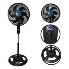 Ventilador chão Solaris FS1608 com 6 pás de Plástico preto estrutura p