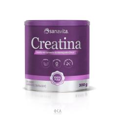 Creatina Monohidratada Musculação Sabor Neutro Sanavita 300G