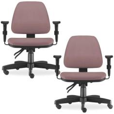 Kit 02 Cadeiras de Escritório Giratória Executiva Ergonômica Sky L02 S