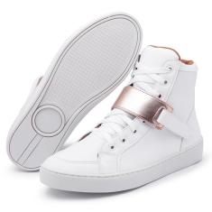 Tênis Cano Alto Com Detalhe Tenehi Feminino-Feminino