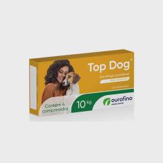 Top Dog Vermifugo Para Cães 10kg 4 Comprim Ouro Fino