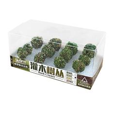 NATEFEMIN 12Pcs Model Trees Mixed Train Scenery Artificial Trees Model for Model Railroad Scenery Landscape Layout