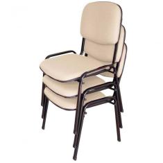 03 Cadeiras Para Auditórios Linha Hotel Auditório Bege